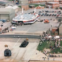 SRN4 Swift (GH-2004) being taken to the Hovercraft Museum -   (submitted by The <a href='http://www.hovercraft-museum.org/' target='_blank'>Hovercraft Museum Trust</a>).